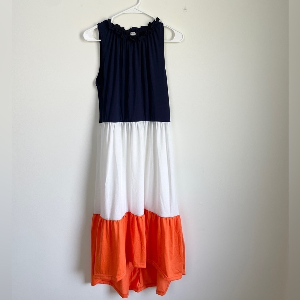 Colorblock maxi dress
